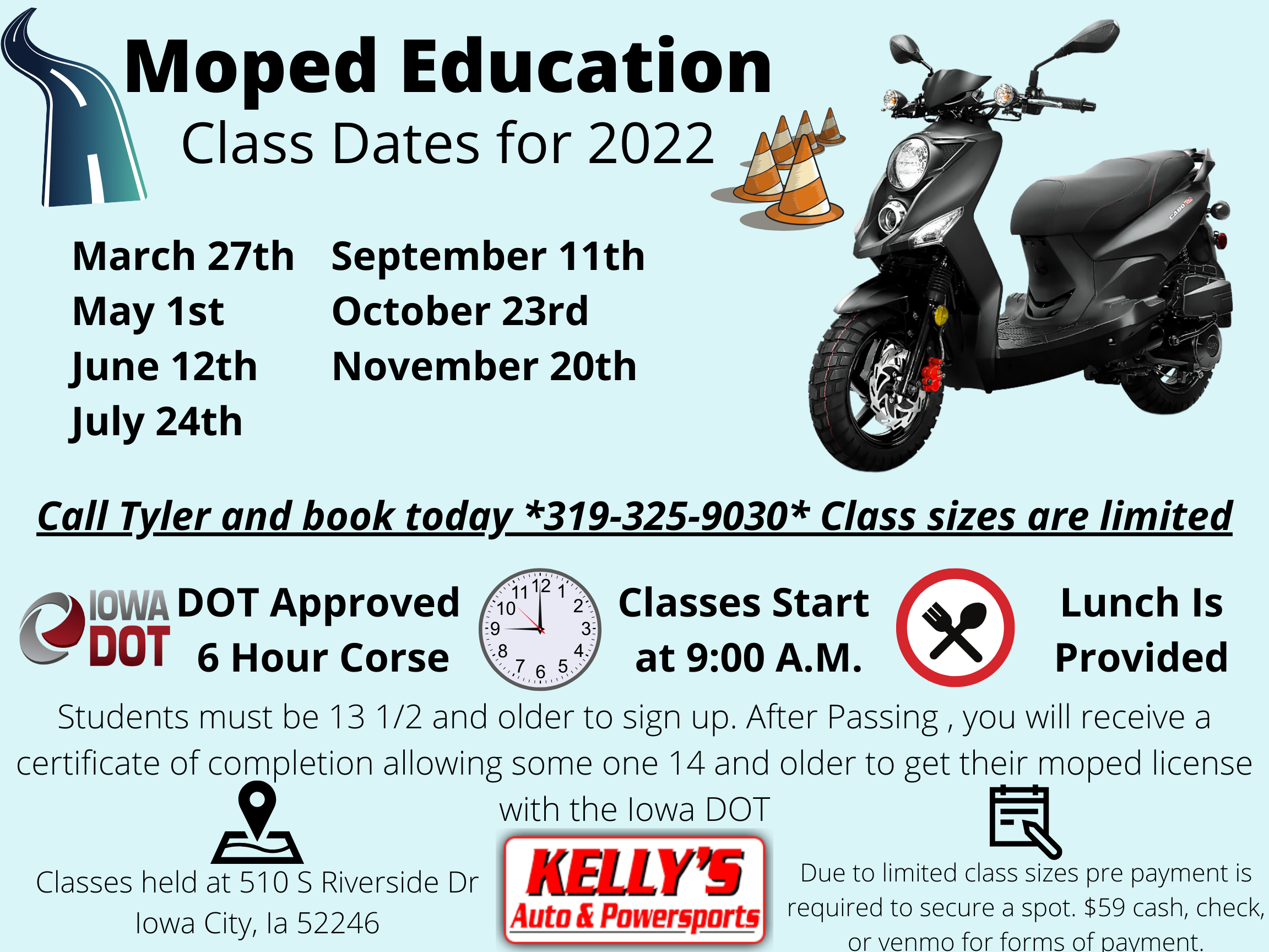 Iowa DOT Certified Moped Education Class